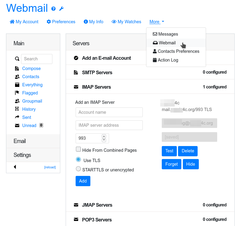 Webmail in Tiki 21 with PluginCypht. Click to expand