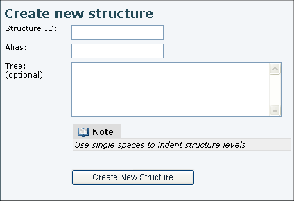 Create new structure